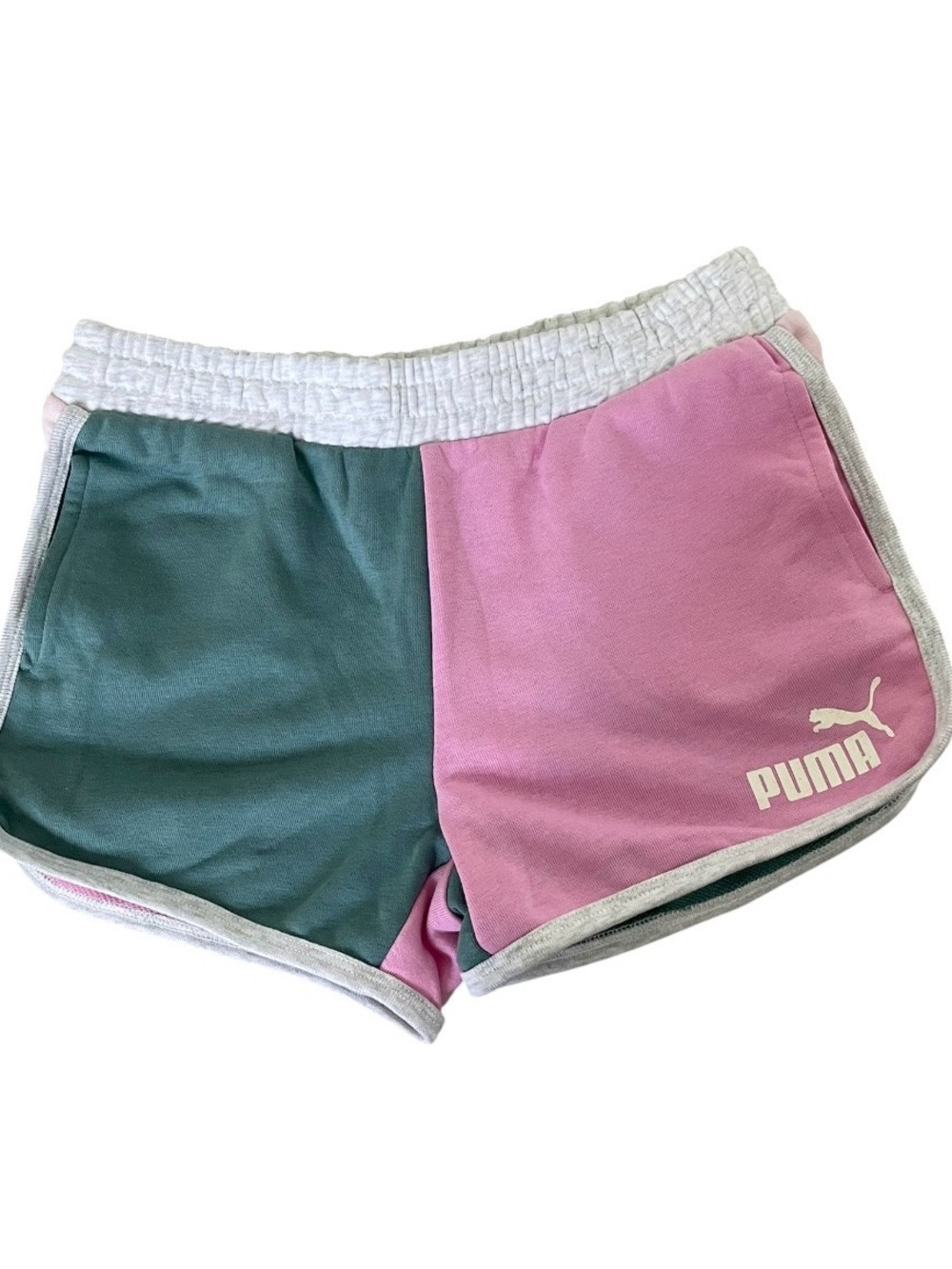 Puma Girls Size Medium Modern Sport Colorblock Shorts New With Tags
